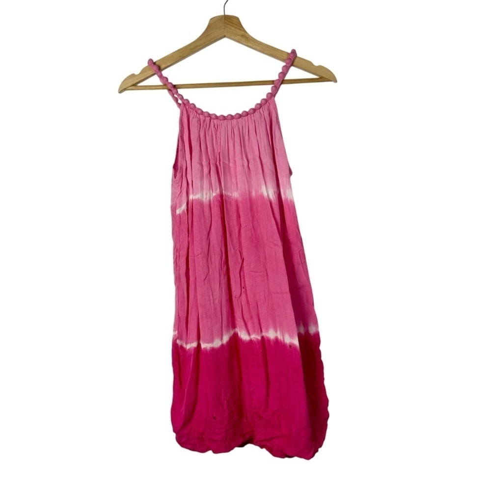 Boutique WBA Resort Stores Pink Dip Dye Tie Dye Mini Dress S